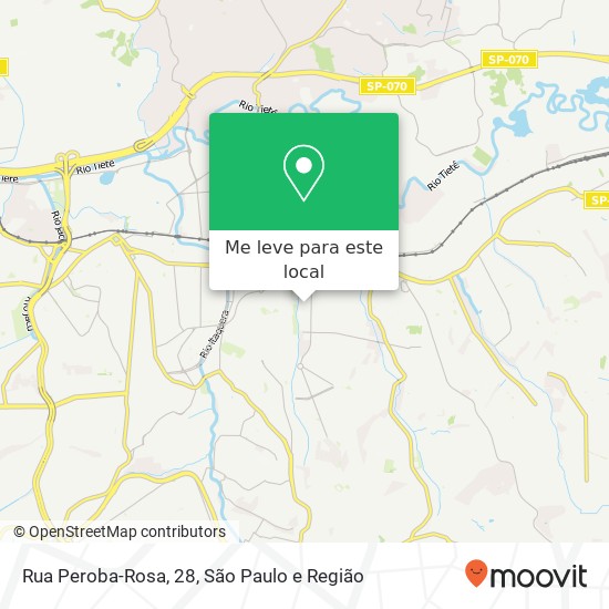 Rua Peroba-Rosa, 28, Vila Curuçá São Paulo-SP mapa