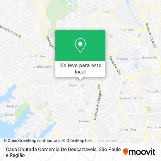 Casa Dourada Comercio De Descartaveis mapa