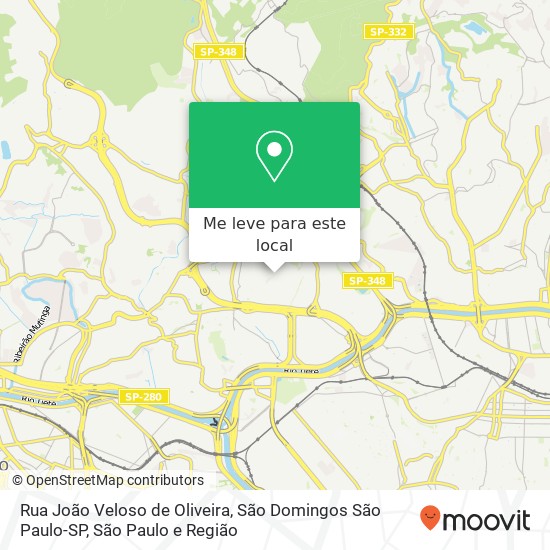 Rua João Veloso de Oliveira, São Domingos São Paulo-SP mapa