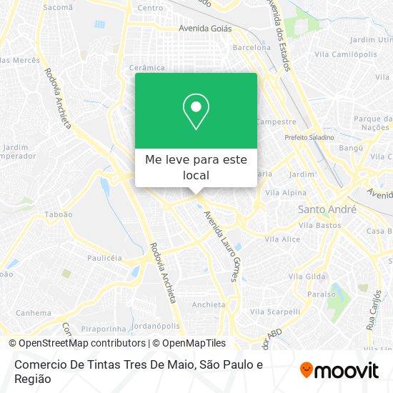Comercio De Tintas Tres De Maio mapa