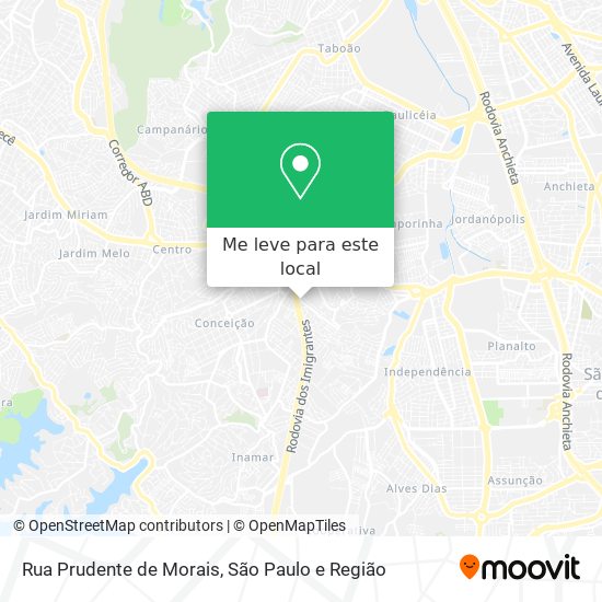 Rua Prudente de Morais mapa