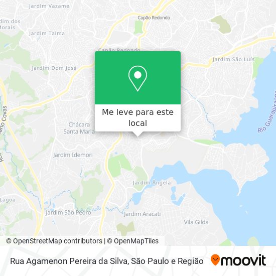 Rua Agamenon Pereira da Silva mapa