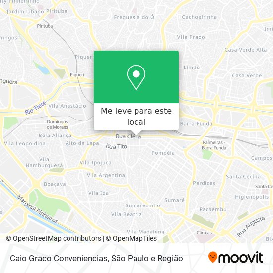 Caio Graco Conveniencias mapa