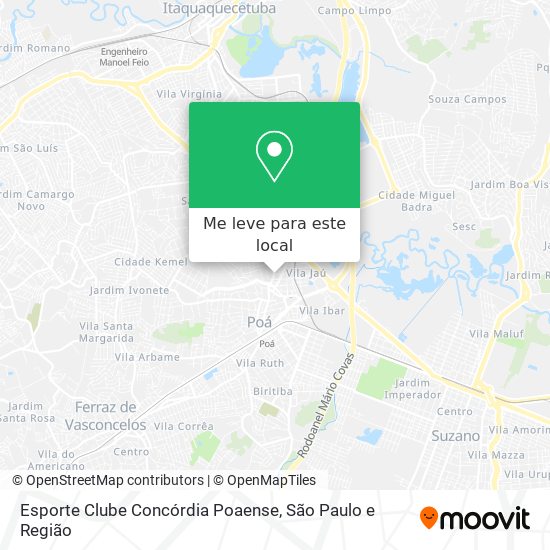 Esporte Clube Concórdia Poaense mapa