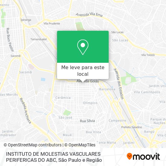 INSTITUTO DE MOLESTIAS VASCULARES PERIFERICAS DO ABC mapa