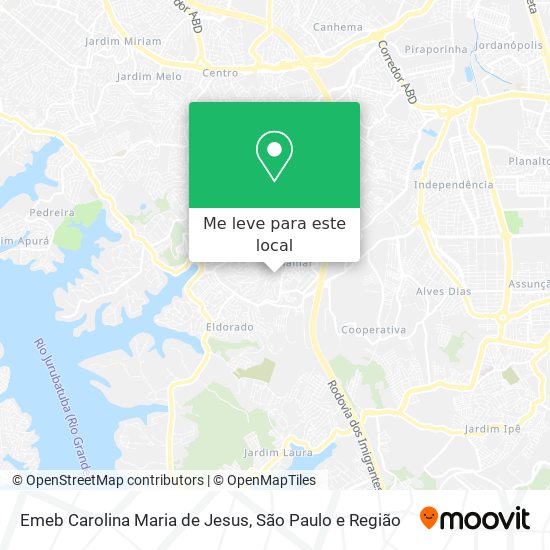 Emeb Carolina Maria de Jesus mapa