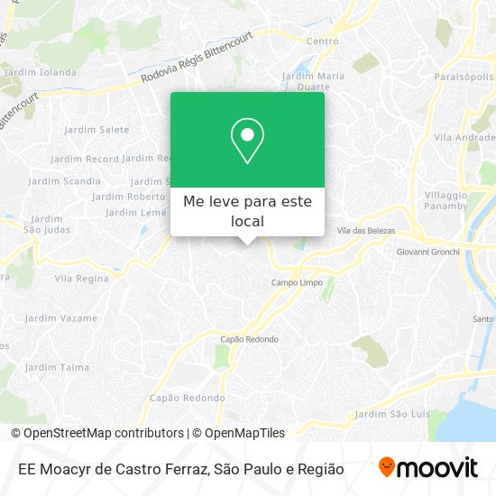 EE Moacyr de Castro Ferraz mapa