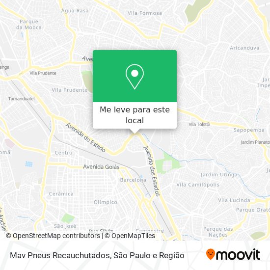 Mav Pneus Recauchutados mapa