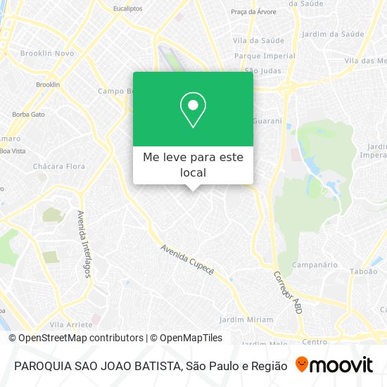 PAROQUIA SAO JOAO BATISTA mapa