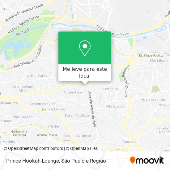 Prince Hookah Lounge mapa