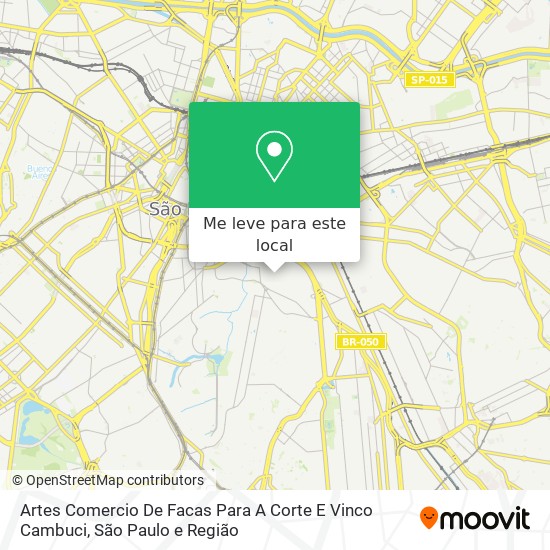 Artes Comercio De Facas Para A Corte E Vinco Cambuci mapa