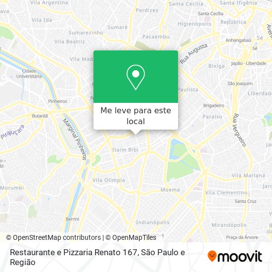 Restaurante e Pizzaria Renato 167 mapa
