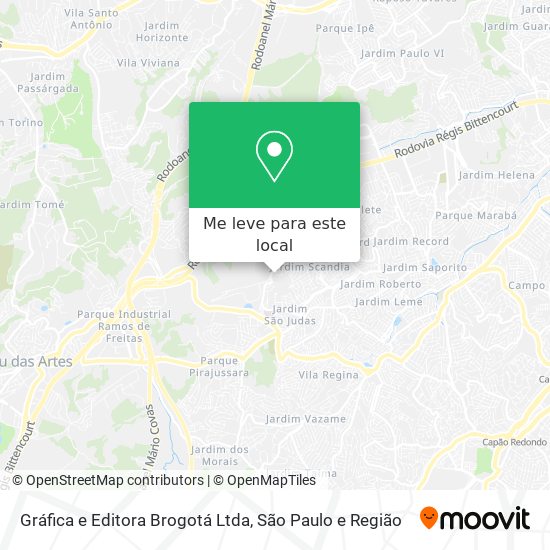 Gráfica e Editora Brogotá Ltda mapa