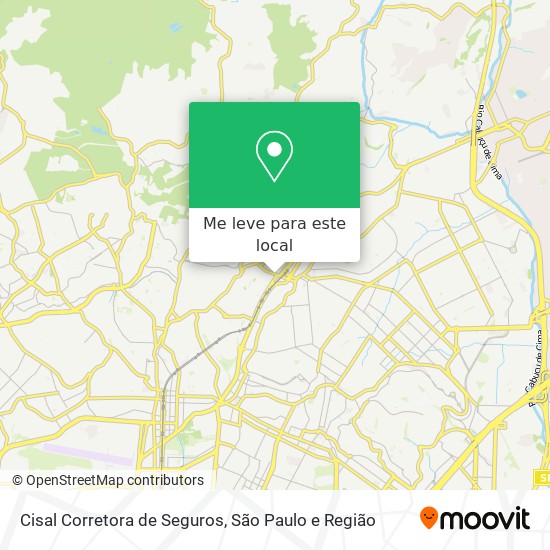 Cisal Corretora de Seguros mapa