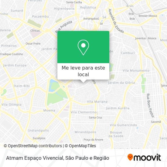 Atmam Espaço Vivencial mapa