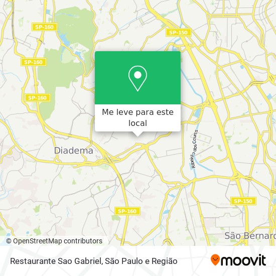 Restaurante Sao Gabriel mapa
