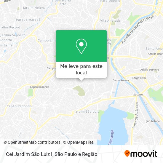 Cei Jardim São Luiz I mapa