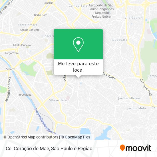 Cei Coração de Mãe mapa