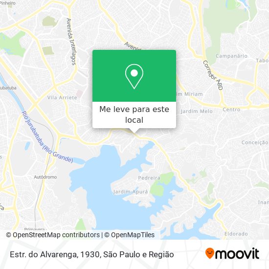 Estr. do Alvarenga, 1930 mapa