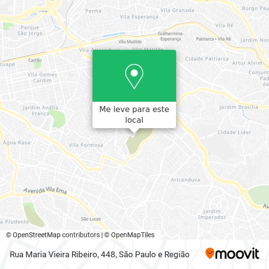 Rua Maria Vieira Ribeiro, 448 mapa