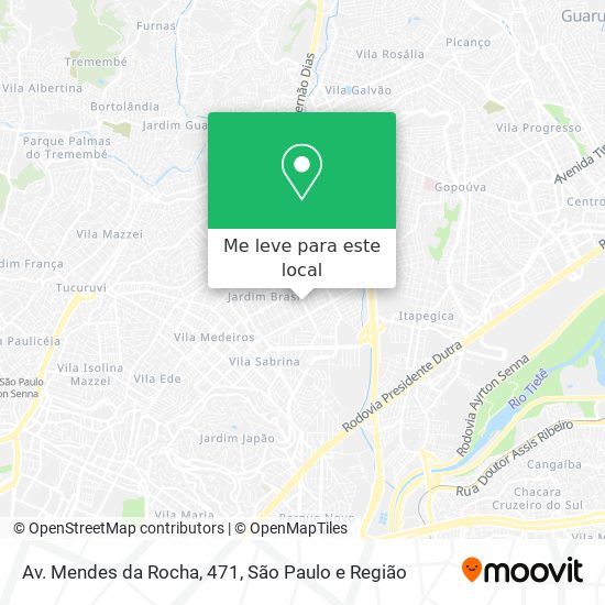 Av. Mendes da Rocha, 471 mapa