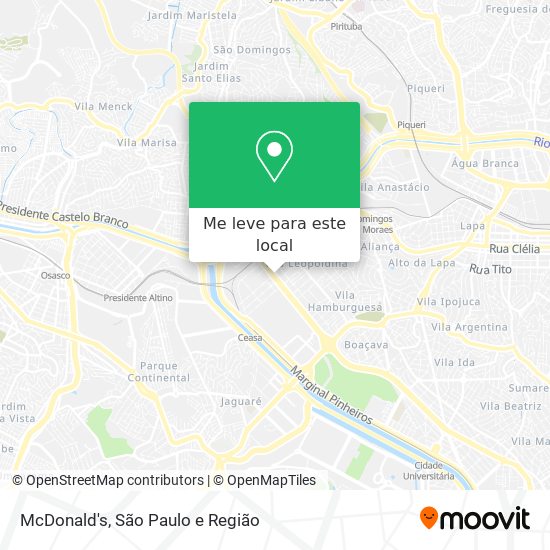 McDonald's mapa