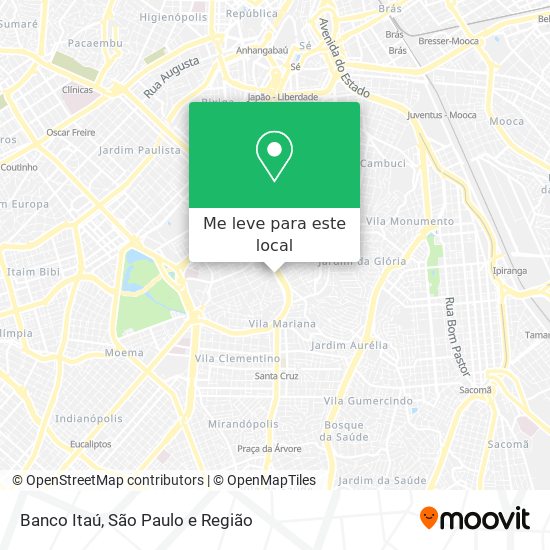 Banco Itaú mapa