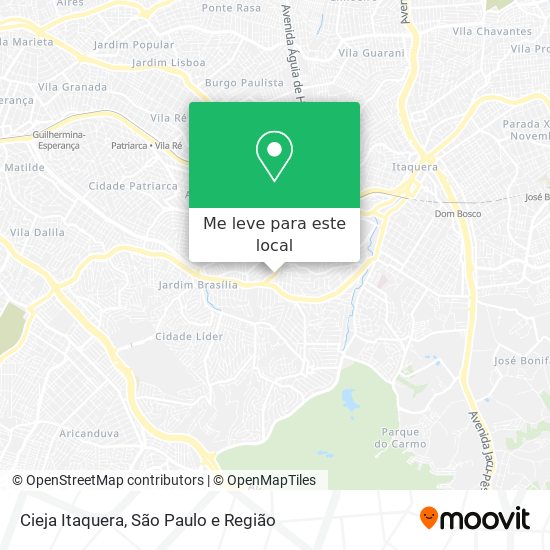Cieja Itaquera mapa