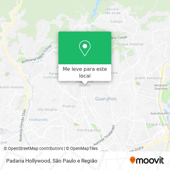 Padaria Hollywood mapa