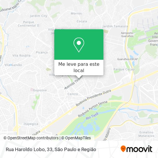 Rua Haroldo Lobo, 33 mapa