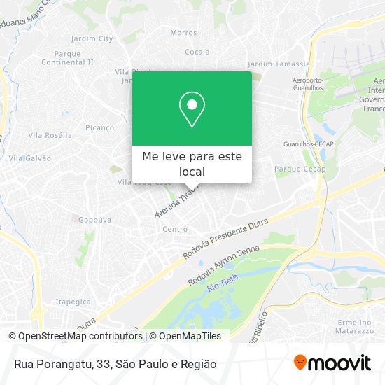 Rua Porangatu, 33 mapa