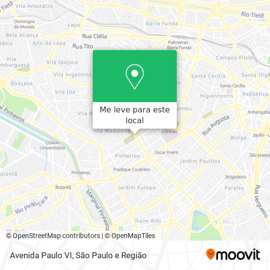 Avenida Paulo VI mapa