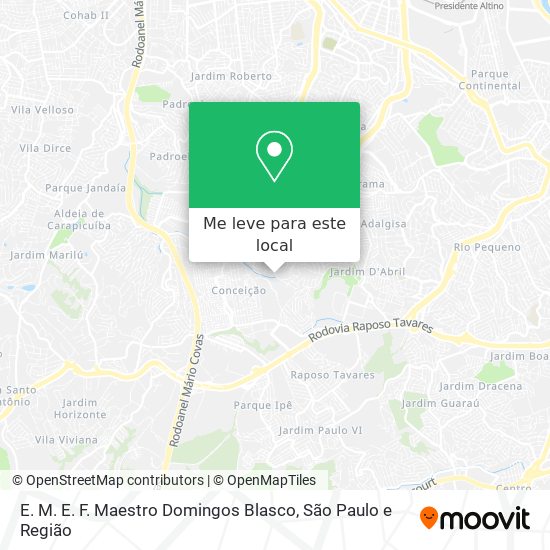 E. M. E. F. Maestro Domingos Blasco mapa