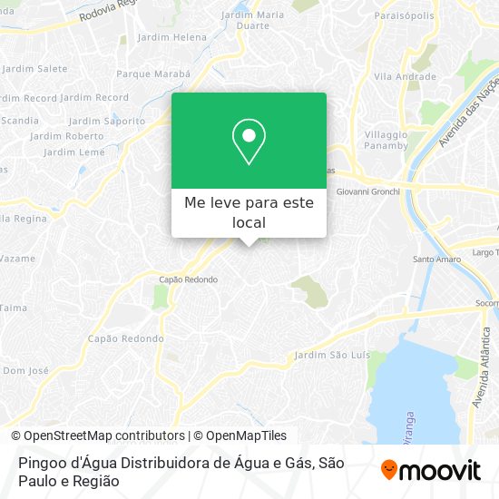 Pingoo d'Água Distribuidora de Água e Gás mapa