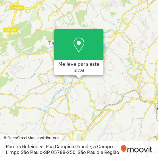 Ramos Refeicoes, Rua Campina Grande, 5 Campo Limpo São Paulo-SP 05788-250 mapa
