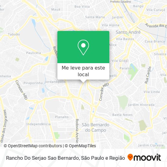 Rancho Do Serjao Sao Bernardo mapa