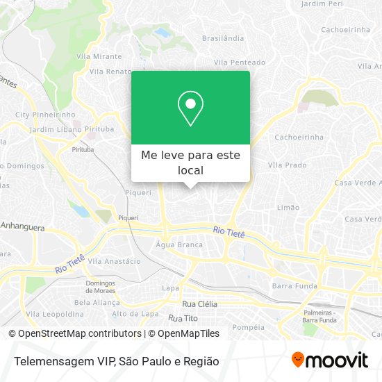 Telemensagem VIP mapa