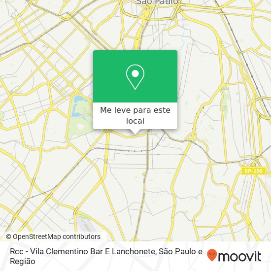 Rcc - Vila Clementino Bar E Lanchonete mapa