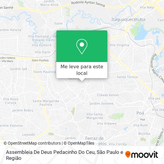 Assembleia De Deus Pedacinho Do Ceu mapa