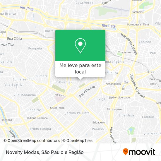 Novelty Modas mapa