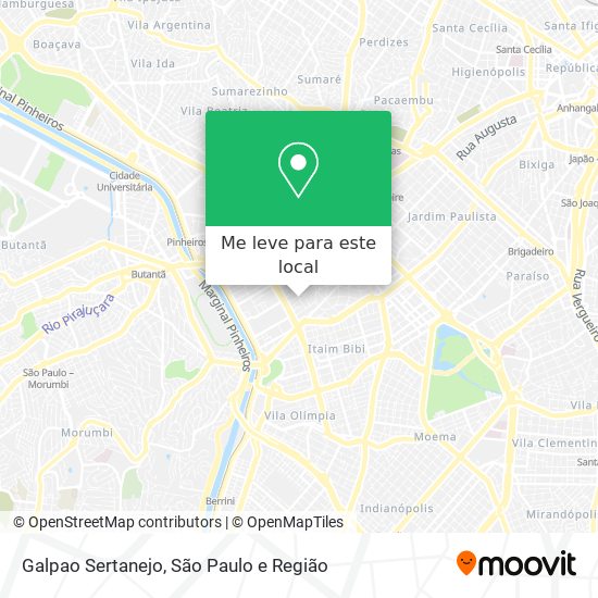 Galpao Sertanejo mapa