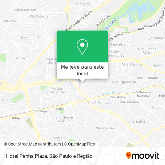 Hotel Penha Plaza mapa