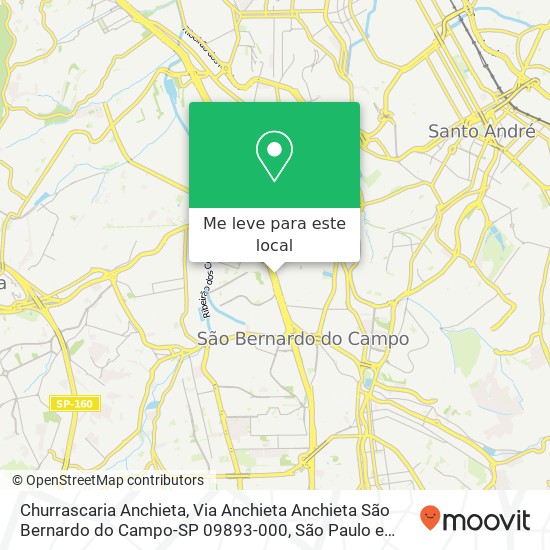 Churrascaria Anchieta, Via Anchieta Anchieta São Bernardo do Campo-SP 09893-000 mapa