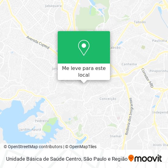 Unidade Básica de Saúde Centro mapa