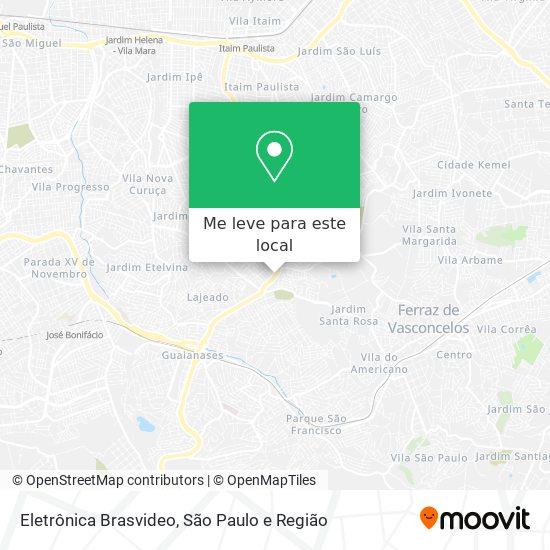 Eletrônica Brasvideo mapa