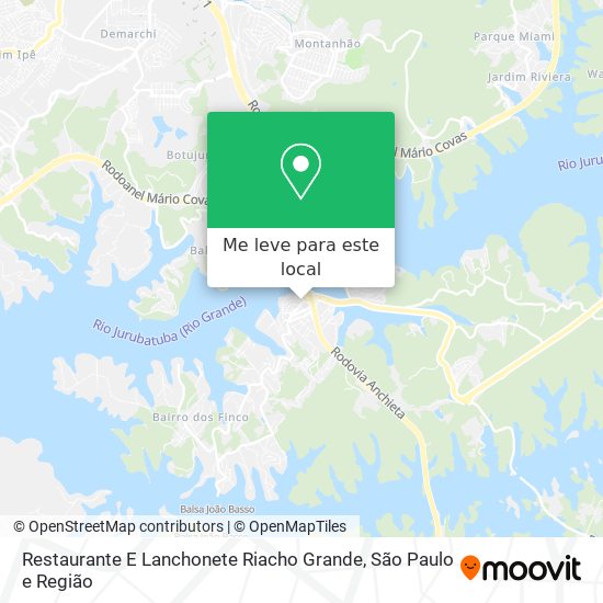 Restaurante E Lanchonete Riacho Grande mapa