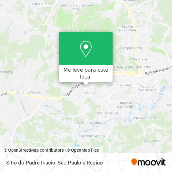 Sitio do Padre Inacio mapa