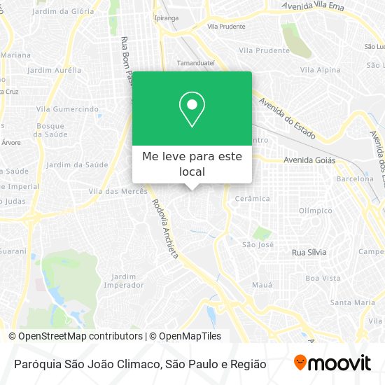 Paróquia São João Climaco mapa
