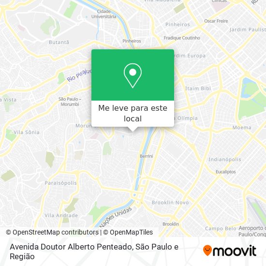 Avenida Doutor Alberto Penteado mapa