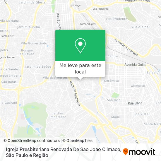 Igreja Presbiteriana Renovada De Sao Joao Climaco mapa